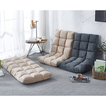 리브너스 등받이 좌식의자 각도조절 거실의자, 베이지