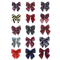 걸리본타이 교복넥타이 사진촬영 행사넥타이 스쿨룩넥타이 주니어 성인여자 자동넥타이 걸리본타이