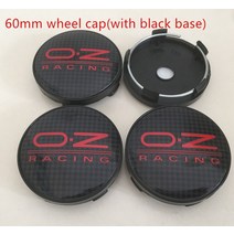 자동차 차량용 휠 허브 센터 캡 배지 커버 엠블럼 스티커 악세사리 56mm OZ 로고 4 피스, 18 60mm lattice red 2