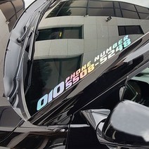 (골져스) 자동차 전화번호 스티커 주차알림판 반사/빼꼼/헬로쿠마/팬더 캐릭터/오토바이/경차튜닝/올뉴모닝 스파크 올뉴투싼 스포티지R 티볼리 싼타페DM 아반떼MD AD 미니쿠퍼 QM3, Gg_반사-A타입-50x5xm(대)