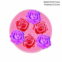 밀랍왁스 천연밀랍왁스 야화 다육 식물 퐁당 실리콘 몰드 3d DIY 캔들 클레이 수지 석고 초콜릿 왁스 꽃 장, 27 plum