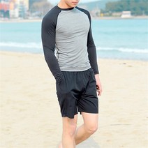 [] 남자 겨울 서핑 비치웨어 솔리드 운동티셔츠, 상세설명 참조