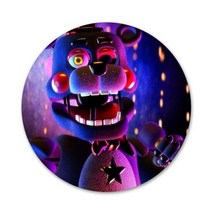 58mm 재미있는 Sfm Fnaf 애니메트로닉스 아이콘 핀 배지 장식 브로치 배낭 장식용 금속, images 1