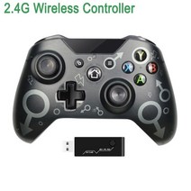 XBOX 360 콘솔게임 xbox one 2.4g 무선 컨트롤러 xbox one pc 조이스틱 지원 x box one 슬림 콘솔 게임 패드용 블루투스 29, 2.4g 그레이, 협력사