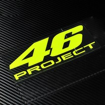 오토바이스티커 46프로젝트 발렌티노 롯시 헬멧 스티커, RO-01, M, 레드, 1개
