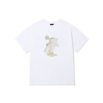 OIOI 오아이오아이 HOME SERVICE BEAR T-SHIRT_WHITE