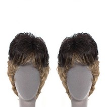 WIG 중년여성 탑피스 내츄럴볼륨 스킨, 내츄럴블랙