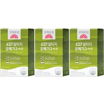 고려은단 퓨어 알티지 rTG 오메가3 60캡슐, 3개