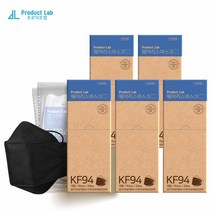 프로덕트랩 방역용 KF94마스크 블랙 대형 100매