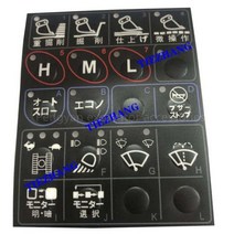 코벨코 굴삭기 포크레인 부품 에어컨 제어판 스티커 kato 820-2-3-5 kobelco 6075200-5-6 버튼 스티커, 라벤더