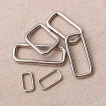 쏘잉갤러리 (4개) 니켈 사각링, 25mm