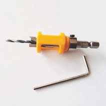 우진초경 이중기리 육각원통비트 8x3mm (스토퍼링+3mm속기리+L렌치) 세트구성
