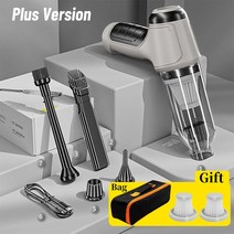 휴대용 미니 공기청정기 무선 차량용 자취방 95000Pa 3in 1 자동차 진공 청소기 120W 송풍 가능 가전 제품 가정 및 이중 사용, 3.basic 2hapa bag