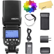 일본직발송 2. 【GODOX 정규 대리점】GODOX V860III C CANON 카메라 대응 2.4G 카메라 플래시 스피드 라, One Size, One Color