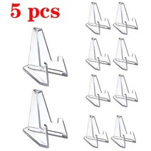 휴대용 접이식 이젤 10 20Pcs 코인 디스플레이 이젤 홀더 아크릴 스탠드 컬렉션에 대 한 작은 랙 캡슐 도전 동전 메달 프레임 사진, 05 5Pcs Hight 36mm