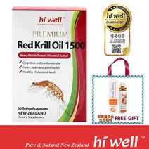 하이웰 [하이웰] 프리미엄 레드 크릴오일 1500 60정 인지질600mg[하이웰 프로폴리스 스프레이1개사은품], 1병