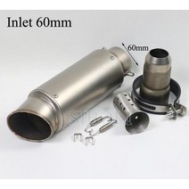 pcx125 혼다 호환 부품 51mm 60mm 오토바이 배기 머플러 SC 레이싱 프로젝트 파이프 탄소 섬유 DB 킬러 탈, 15 C sc