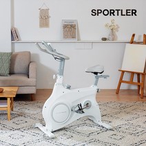 스포틀러 실내자전거 스핀바이크 오브제 스완 스피닝 유산소 운동 가정용 유산소 기구 하체 홈트, 화이트