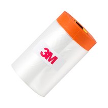 3M 커버링테이프 페인트 도색공사 건축용 비닐 보양테이프(주황) 650mm 낱개, 9개