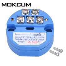 온도센서 RTD PT100 온도 트랜스미터 센서 모듈 열 저항 4-20mA -50-100 150 0-50 100 200 300 400 500 도, [01] 200200 Celsuis