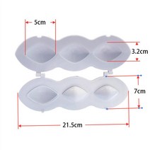 Wonderlife 미트볼 메이커 수동 미트 로프 몰드 메이커 프레스 다진 고기 프로세서 케이크 디저트 주방 도구 DIY Home Meat Pie, Small