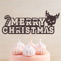 아트박스/파티해 페이퍼 레터링 메리크리스마스 토퍼 - 루돌프