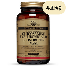 솔가 글루코사민 히알루론산 콘드로이틴 MSM, 120 개, 1개, 120개