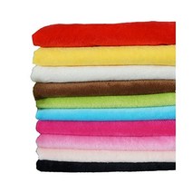 RayLineDo 10피스 50 x 50cm 단색 니트 판네 벨벳 원단 보풀 방지 패치워크 폴리에스터 플리스 천 DIY 바느질 핸드메이드 인형용
