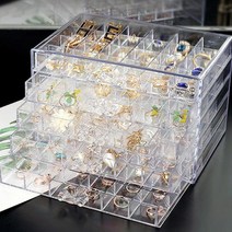 대용량 악세사리 멀티 반지 뱃지보관함 수납함 대용량보석함 목걸이 귀걸이 주얼리정리함 팔찌