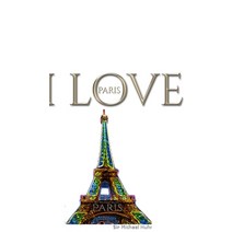 I Love Paris eiffel tower creative blank journalsir Michael Huhn designer edition Hardcover, Blurb, English, 9781714298310