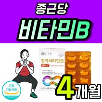 건강기능 식품 영양제 수용성 비타민 B 비군 콤플렉스 활력 플러스 비타 B군 복합 B Vita min Complex 20대 중반 에너지 30대 40대 B12 B6 여성 남성 노인, 60정 x 2개 (4개월)
