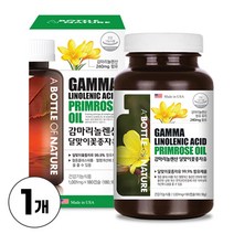 감마리놀렌산 달맞이꽃종자유 감마리놀레산 240mg 함유 월경전 변화개선 도움 식약처인증 건강기능식품, 1개, 180캡슐