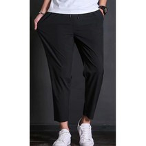 얇은소재 부드러운 40대 슬랙스 밴딩바지 데이트 하체비만 활동적 쿨