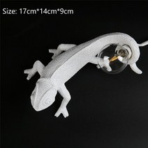 책상등 탁상조명 레진 도마뱀 야간 북유럽 거실 침실 현대 동 카멜레온 루미나리에, 04 table lamp B