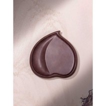 뚜껑있는 벼루 붓쓰기 도구 동양화 먹그릇 캘리그라피, 복숭아형/소형