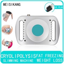 고주파 지방분해MEISKIKANG 가정용 지방 체중 감소 냉동 벨트 기계 바디 슬리밍 냉각 패드 방지 감기 치, 04 US-PLUG