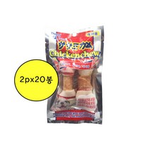 도기프랜드 치킨츄 2P x 20봉 치아단련 치석제거껌