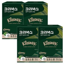크리넥스 내추럴에센스 로션 미용티슈 3겹, 3개입, 4팩