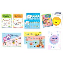 홈스쿨링 엄마표 가베 워크지세트 꽃잎 수학활동 관공서 교육교재 가베교구소품 문화센터 학교