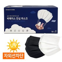 국산 일회용 덴탈마스크 50매/소형 중형 대형 특대형/비에이스, 소형 화이트(50매)