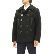 BUZZ RICKSONS BR12394 피코트 윌리엄 깁슨 남성 P 코트 블랙
