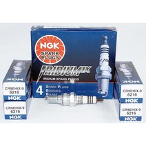 NGK 6216 CR9EHIX9 스파크 플러그 4개 팩