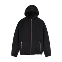 타미힐피거 소프트쉘 퍼포먼스 플리스 재킷 기모 후드 집업 157AP294-BLK
