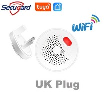 일산화탄소누출 메탄누출 냉매누출 가스누출 누수경보 와이파이 가스 감지기 tuya lpg 천연 가스 누출 센서 스마트 홈 누출 감지기 보안 보호 경보 euusuk 플러그 옵션, 영국 플러그