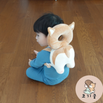 [머리쿵보호대국산] 코기쿵 아기 머리보호대 유아 머리쿵 쿠션 헬멧 200일선물