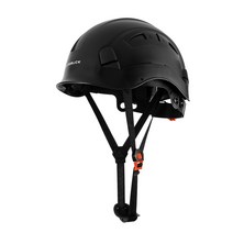 고글 헬멧 안전모 작업용 머리 눈 보호 승마 등산 산업 건설 ABS 현장 모자, 블랙