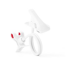 편리한 집콕생활 침대 핸드폰 자바라 거치대 휴대폰 스마트폰 갤럭시 아이폰 침대 핸드폰거치대 누워서핸드폰 코브라 자바라 거치대, 화이트