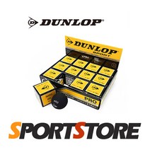 던롭 국제 공인 스쿼시 시합구 BOX 12개입 노란점 스쿼시볼