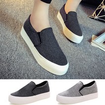 모직면 통굽 슬립온 H16091 2컬러