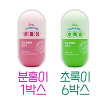 GRN 분홍이 초록이 시즌4 세트 다이어트 보조제 최신상 세트 +건강차 증정, 1박스, 6박스, 건강티백 증정